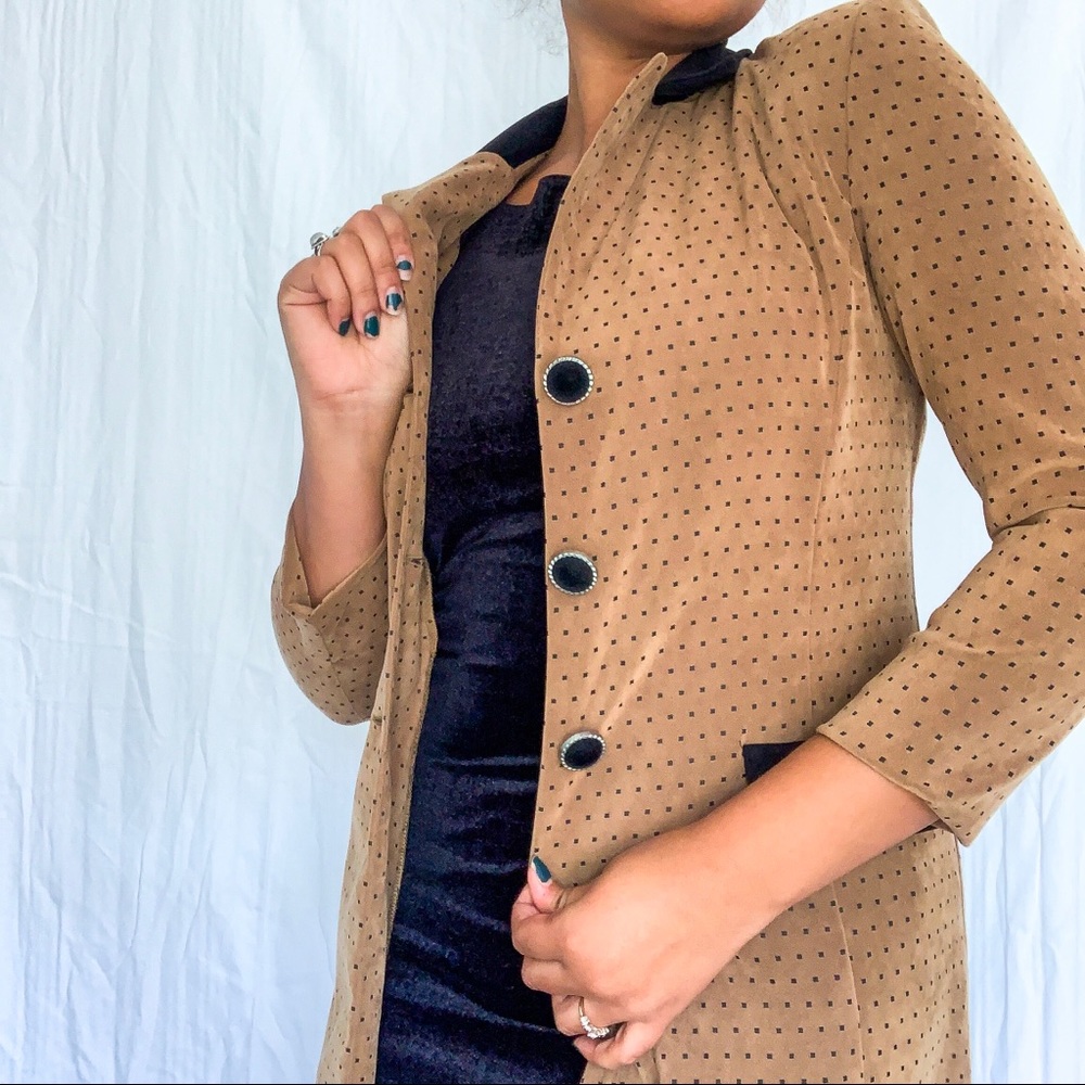 🦋 Vintage Polka Dot Jessica Howard Jacket Size 6
